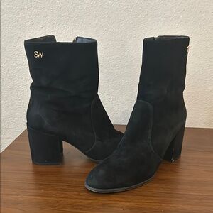 Stuart Weitzman Suede Ankle Booties